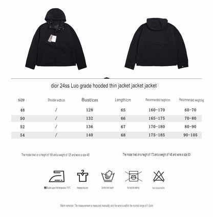 Chaqueta negra con capucha Dior