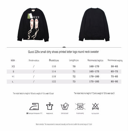 Sudadera negra Gucci con estampado de bailarinas