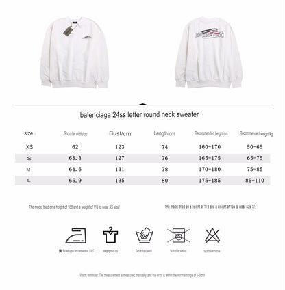 Sudadera blanca Balenciaga