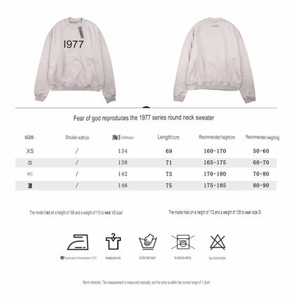 Fear of God Essentials '1977' Sweatshirt - logo - replica sneakers