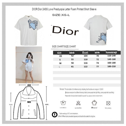 Camiseta con motivo de monograma Dior (blanca)