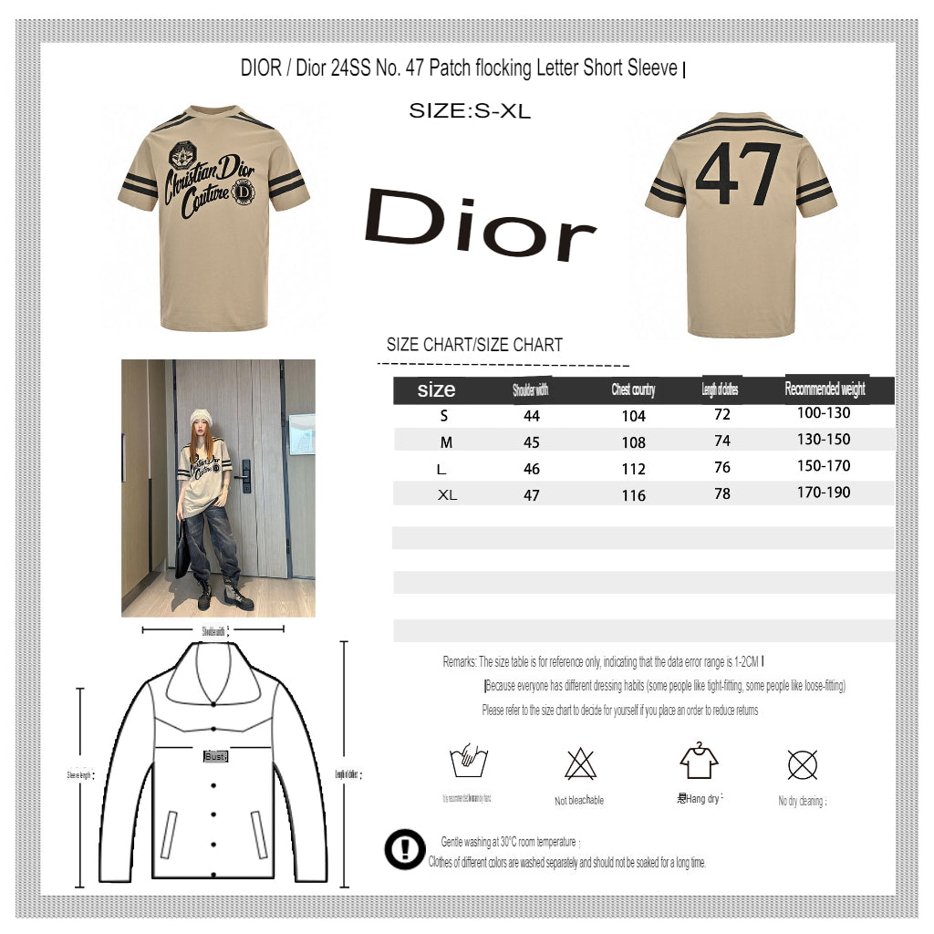 Camiseta beige de alta costura de Christian Dior