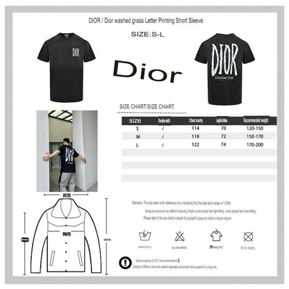 Camiseta con el logo de Dior (negra)