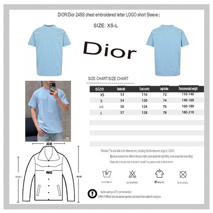 Camiseta azul claro de Dior Christian Dior Couture