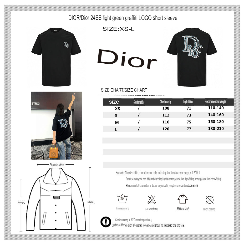 Camiseta Dior Classic Logo (Negra)