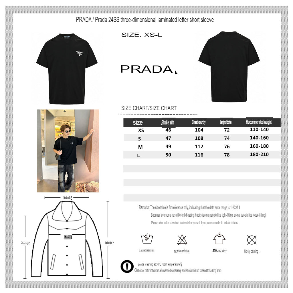 Prada Milano Logo Black T-Shirt - logo - replica sneakers