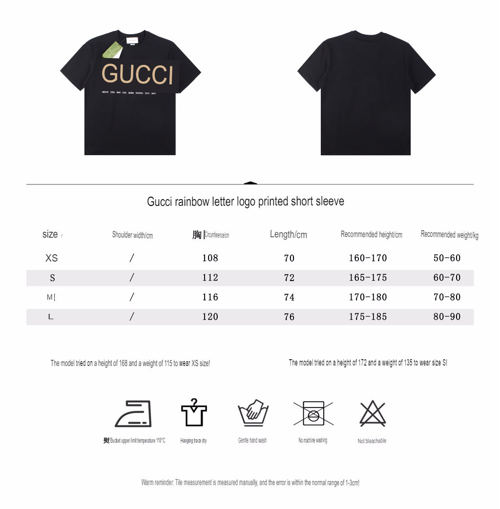 Camiseta Gucci Cities con letras mayúsculas