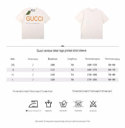 Camiseta Gucci Cities con letras en bloque - Blanca