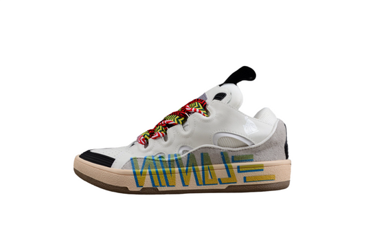 Low Top Sneakers With Multicolor Laces - White Unisex Streetwear Limited Edition - ### White Low Top Sneakers with Multicolor Laces Step into a world of vibrant style