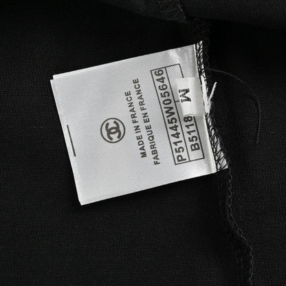 T-shirt noir Chanel "Les femmes sauveront le monde"