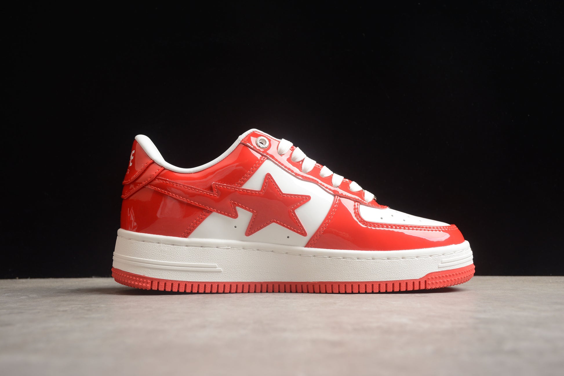 BAPE Sta Low-top Sneakers In Red And - White Unisex Streetwear Limited Edition - **BAPE STA Low-Top Sneakers in Red and White** Introducing the BAPE STA Low-Top Sneakers in