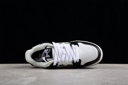 BAPE Sta Low-top Sneakers In Black, White, And Camo Unisex Streetwear Limited Edition - **BAPE STA Low-Top Sneakers in Black, White, and Camo** Introducing the BAPE STA Low-Top Sneakers