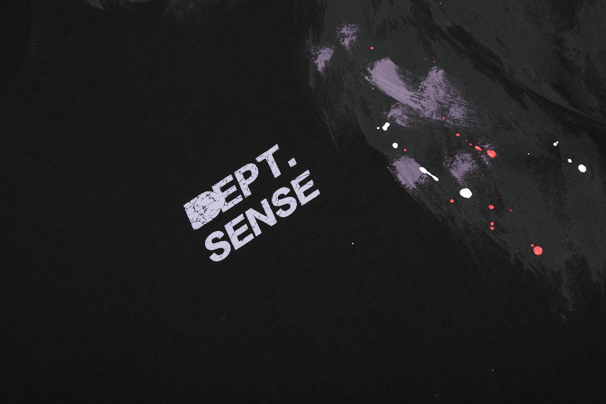 GALLERY Dept T-Shirt - Red Unisex Streetwear Limited Edition - Introducing the Gallery Dept. Mud-Dyed Hand-Painted Distressed Short Sleeve T-Shirt, a masterpiece that blends artisanal