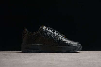 BAPE Sta Low-top Croc-embossed Sneakers - Black Unisex Streetwear Limited Edition - **BAPE STA Low-Top Black Croc-Embossed Sneakers** Introducing the BAPE STA Low-Top Black Croc-Embossed Sneakers, a