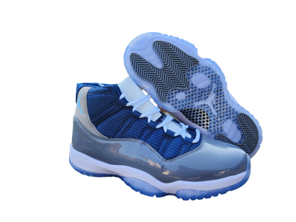 JORDAN 11 'deep Grey' - Blue Unisex Streetwear Limited Edition - The Air Jordan 11 'Deep Blue Grey' brings a fresh, modern twist to the classic