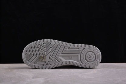BAPE Sta Low-top Sneakers In And Grey - White Unisex Streetwear Limited Edition - **BAPE STA Low-Top Sneakers in White and Grey** Introducing the BAPE STA Low-Top Sneakers in