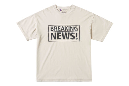 Gallery Dept Breaking News Tee T-Shirt - Black Unisex Streetwear Limited Edition - **Gallery Dept. 'Breaking News!' T-Shirt** Make a bold statement with the Gallery Dept. 'Breaking News!'