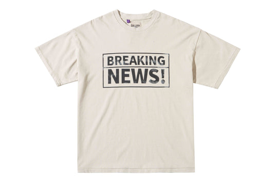 Gallery Dept Breaking News Tee T-Shirt - Black Unisex Streetwear Limited Edition - **Gallery Dept. 'Breaking News!' T-Shirt** Make a bold statement with the Gallery Dept. 'Breaking News!'