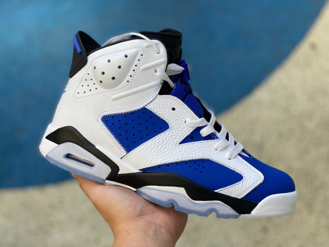Jordan 6 'sport Blue' Unisex Streetwear Limited Edition