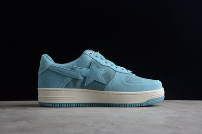 BAPE Sta Low-top Suede Sneakers - Blue Unisex Streetwear Limited Edition - **BAPE STA Low-Top Blue Suede Sneakers** Elevate your sneaker collection with the BAPE STA Low-Top