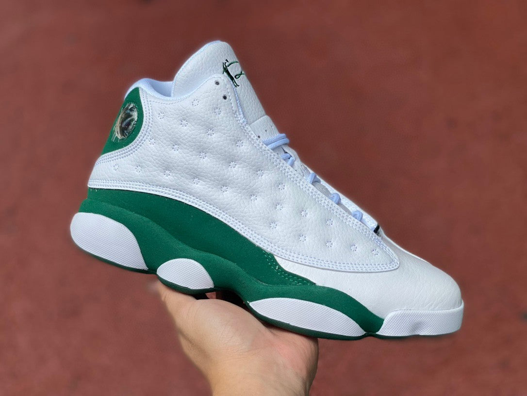Jordan 13 Retro 'lucky Green' Unisex Streetwear Limited Edition - The Air Jordan 13 Retro 'Lucky Green' offers a fresh and vibrant take on a