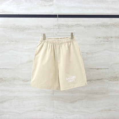 GALLERY Dept Shorts - White Unisex Streetwear Limited Edition - **Gallery Dept. Classic Logo Shorts: Detailed Product Description** Introducing the Gallery Dept. Classic Logo Shorts,