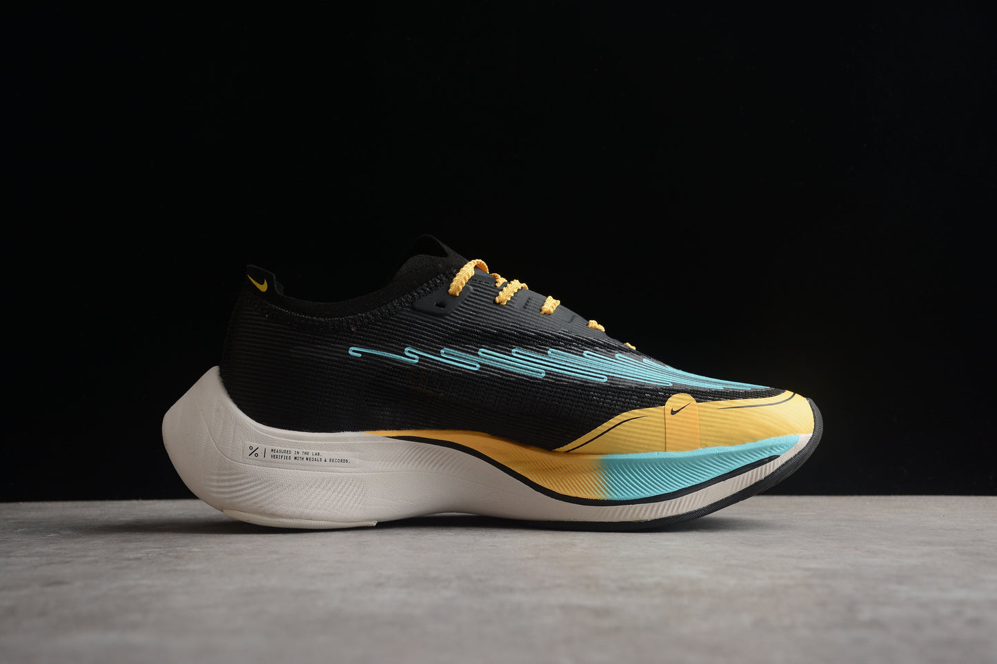 Zoom - Vaporfly Ne - T% 2 Black,turquoise And Yellow Unisex Streetwear Limited Edition - Introducing the Nike Air Zoom Alphafly NEXT% 2, a revolutionary running shoe designed for those