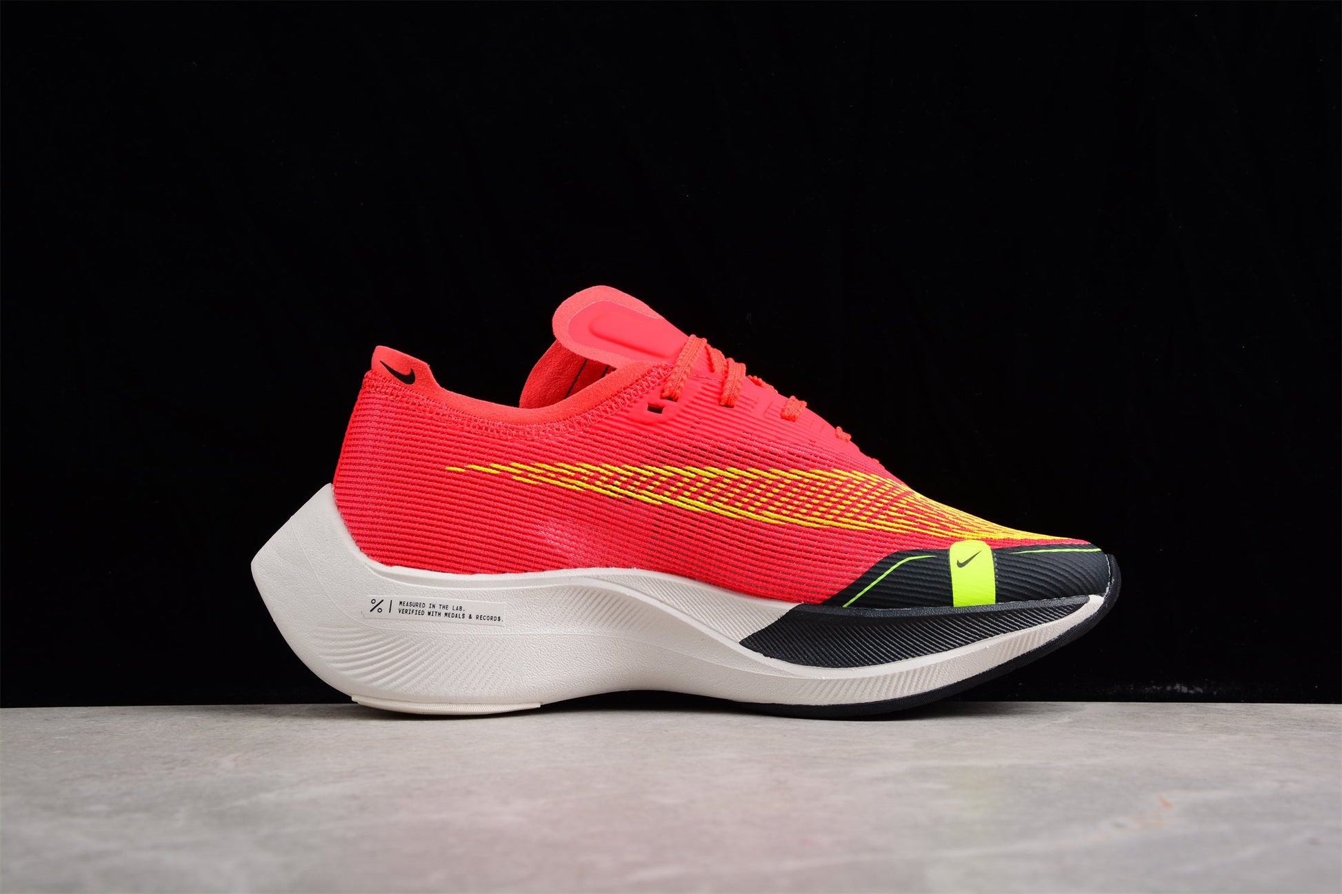 Zoom - Vaporfly Ne - T% 2 Red black And Yellow Unisex Streetwear Limited Edition