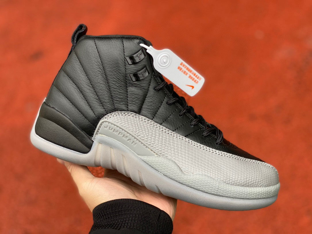 Jordan 12 Retro 'stealth Black' Unisex Streetwear Limited Edition - **Product Description: Air Jordan 12 Retro 'Stealth Black'** The Air Jordan 12 Retro 'Stealth Black'
