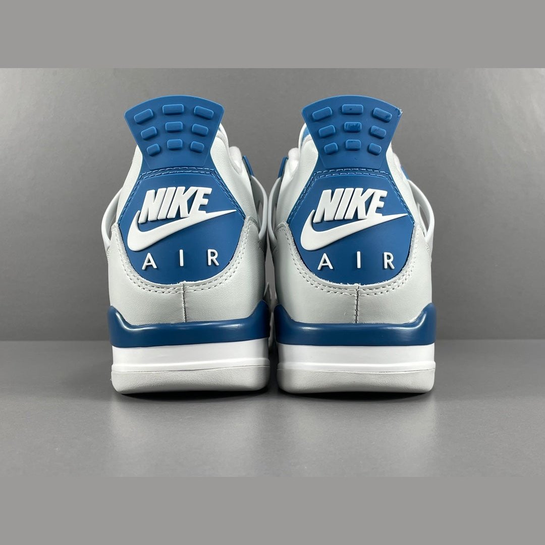 JORDAN 4 - Military - Blue Unisex Streetwear Limited Edition - Experience the iconic JORDAN 4 x MILITARY BLUE, a fusion of timeless style and modern