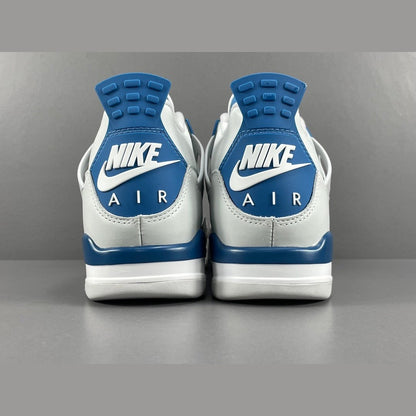 JORDAN 4 - Military - Blue Unisex Streetwear Limited Edition - Experience the iconic JORDAN 4 x MILITARY BLUE, a fusion of timeless style and modern