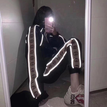 Chaqueta deportiva con rayas y logo GG de Gucci - Negra