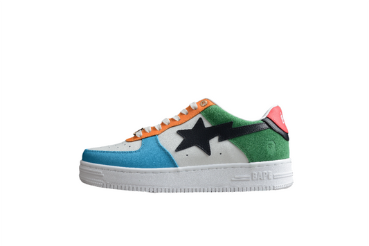 BAPE Sta Multi-color Edition Sneakers - Black Unisex Streetwear Limited Edition - ### BAPE STA Multi-Color Edition Sneakers Elevate your sneaker collection with the BAPE STA Multi-Color
