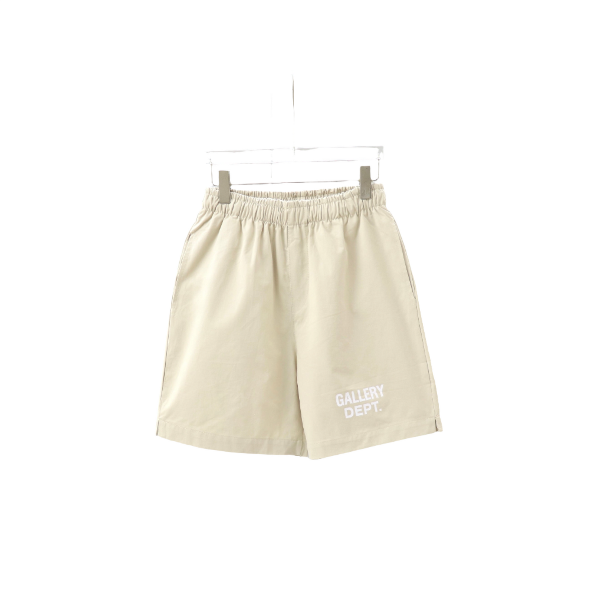 GALLERY Dept Shorts - White Unisex Streetwear Limited Edition - **Gallery Dept. Classic Logo Shorts: Detailed Product Description** Introducing the Gallery Dept. Classic Logo Shorts,