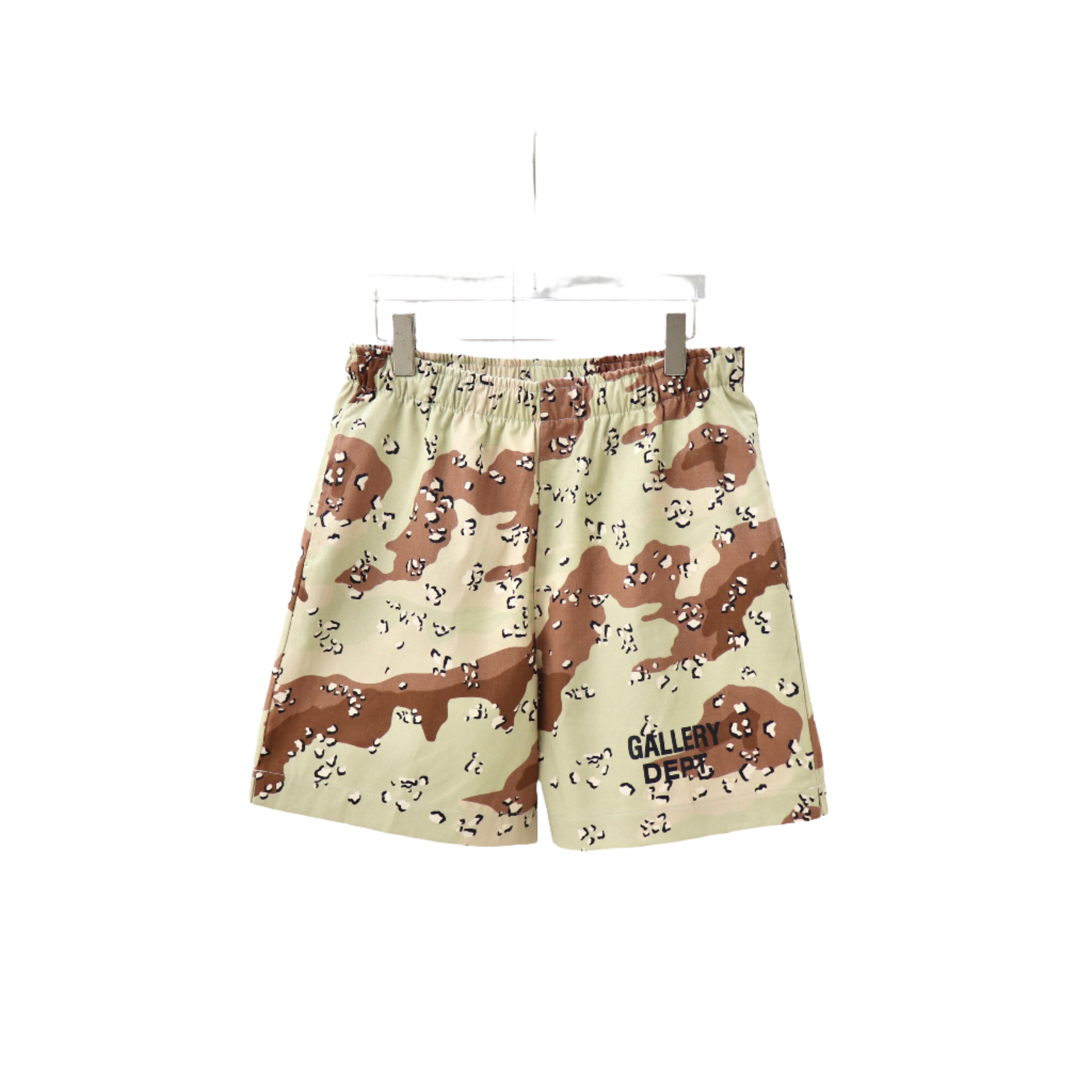 GALLERY Dept Hoodie - Brown Unisex Streetwear Limited Edition - **Gallery Dept. Camouflage Shorts: Detailed Product Description** Introducing the Gallery Dept. Camouflage Shorts, a versatile