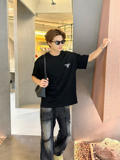 Prada Milano Logo Black T-Shirt - logo - replica sneakers
