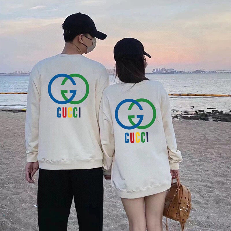 Sudadera Gucci con logo de doble G entrelazada - Crudo