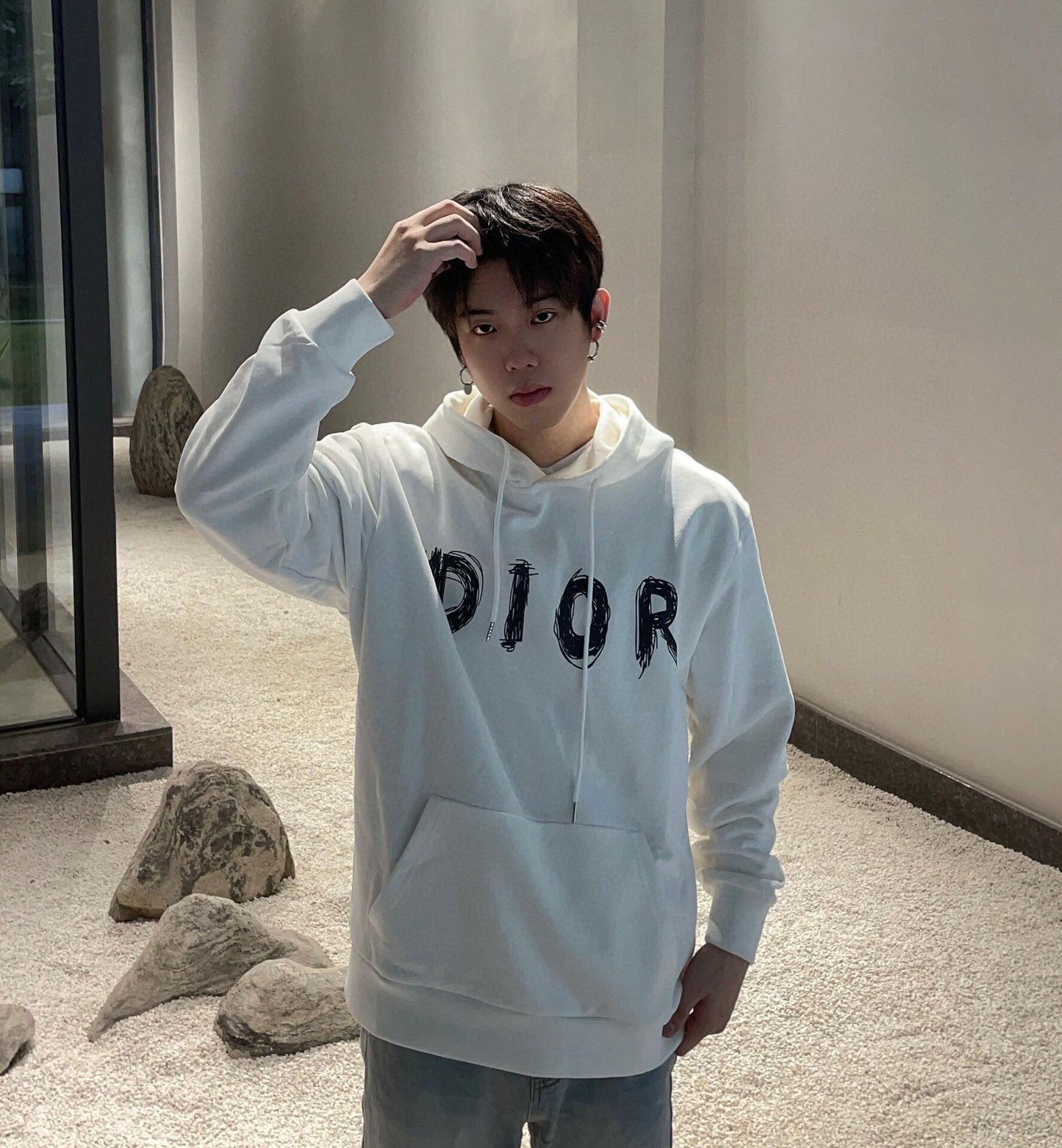 Sudadera Dior con motivo de pinceladas