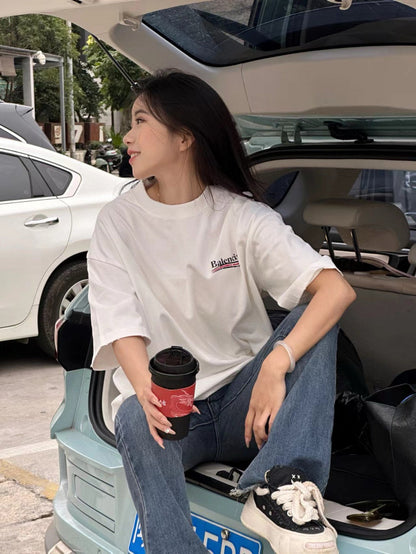 T-shirt de campagne politique Balenciaga (blanc)