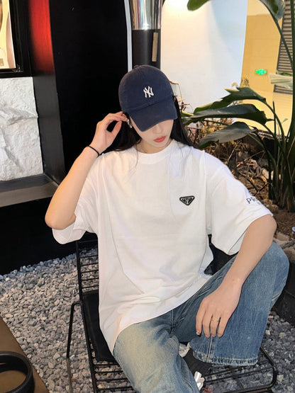 Prada Logo T-Shirt (White) - logo - replica sneakers
