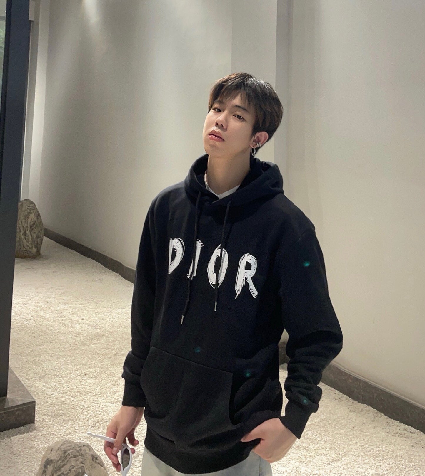 Sudadera Dior con motivo de pinceladas