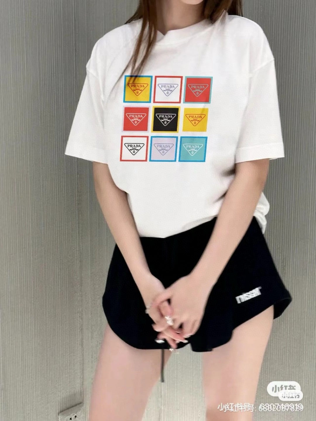 Prada Pop Art Logo T-Shirt - logo - replica sneakers