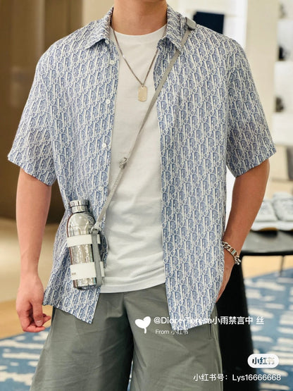 Camisa con estampado de monograma Dior