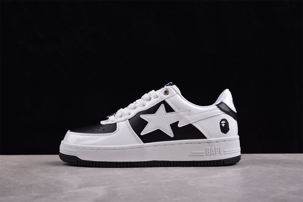 BAPE Sta Low-top Sneakers - Black Unisex Streetwear Limited Edition - **BAPE STA Low-Top Sneakers** Introducing the BAPE STA Low-Top Sneakers, a perfect blend of streetwear