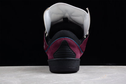Lanvin Burgundy Suede Sneakers - Black Unisex Streetwear Limited Edition - ### Lanvin Burgundy Suede Sneakers Step up your sneaker game with these striking Lanvin Burgundy