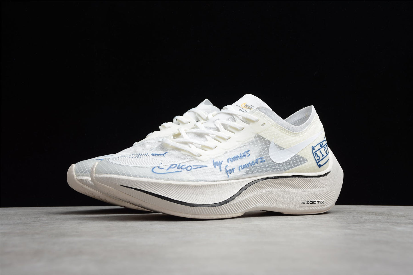 Zoom - Vaporfly Ne - T% 2 And Blue - White Unisex Streetwear Limited Edition