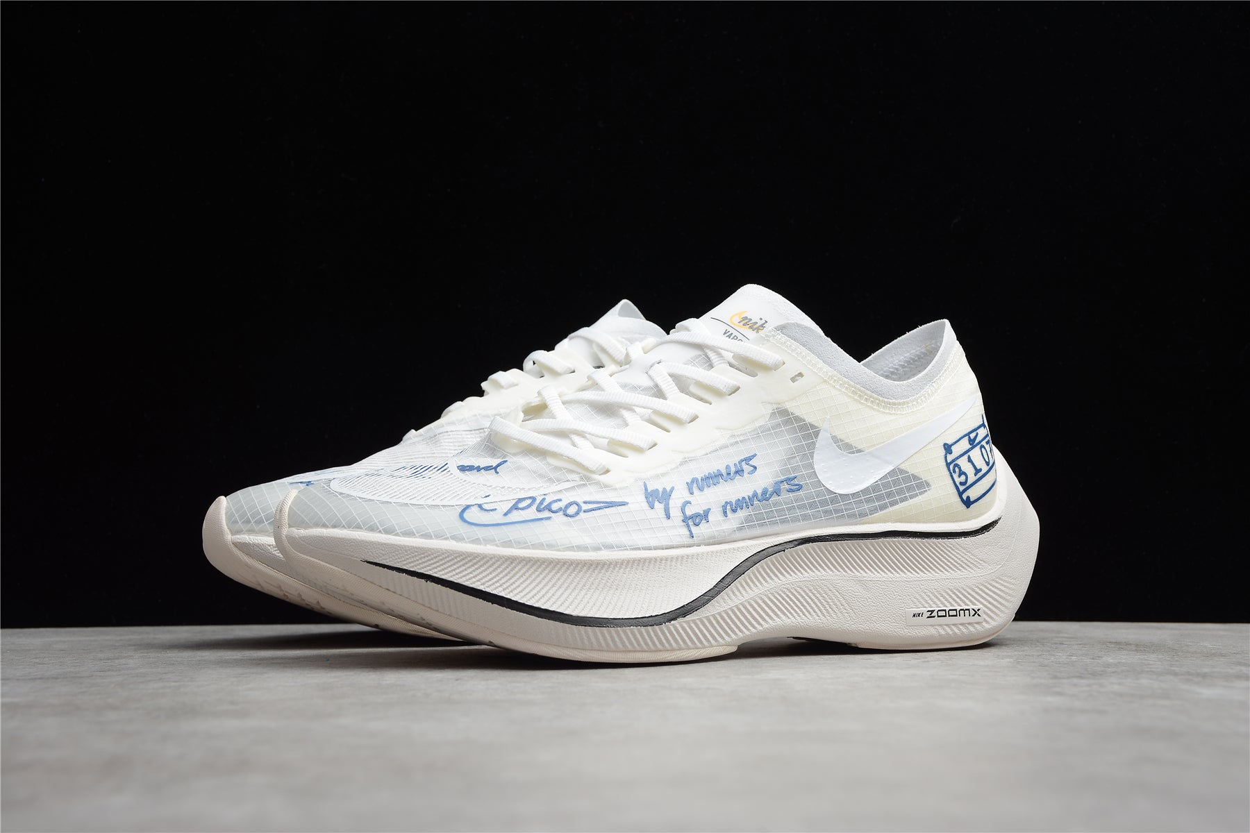 Zoom - Vaporfly Ne - T% 2 And Blue - White Unisex Streetwear Limited Edition