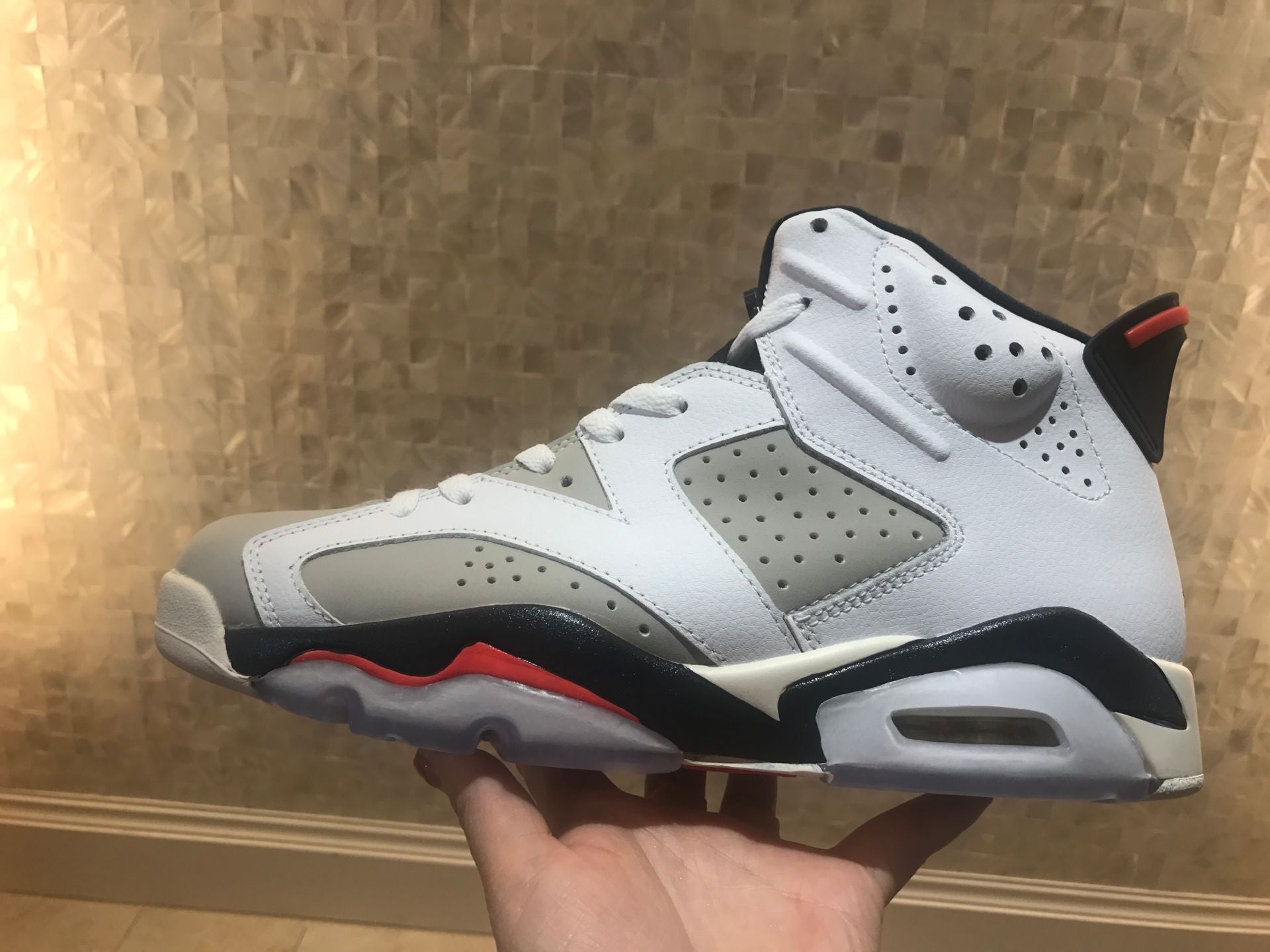 Jordan 6 Retro 'neutral Grey' Sneakers Unisex Streetwear Limited Edition - **Product Description for Air Jordan 6 Retro 'Neutral Grey'** The Air Jordan 6 Retro 'Neutral