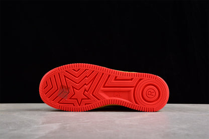 BAPE Sta Low-top Sneakers In And Yellow Iron Man Edition - Red Unisex Streetwear Limited Edition - **BAPE STA Low-Top Sneakers in Red and Yellow Iron Man Edition** Introducing the BAPE STA