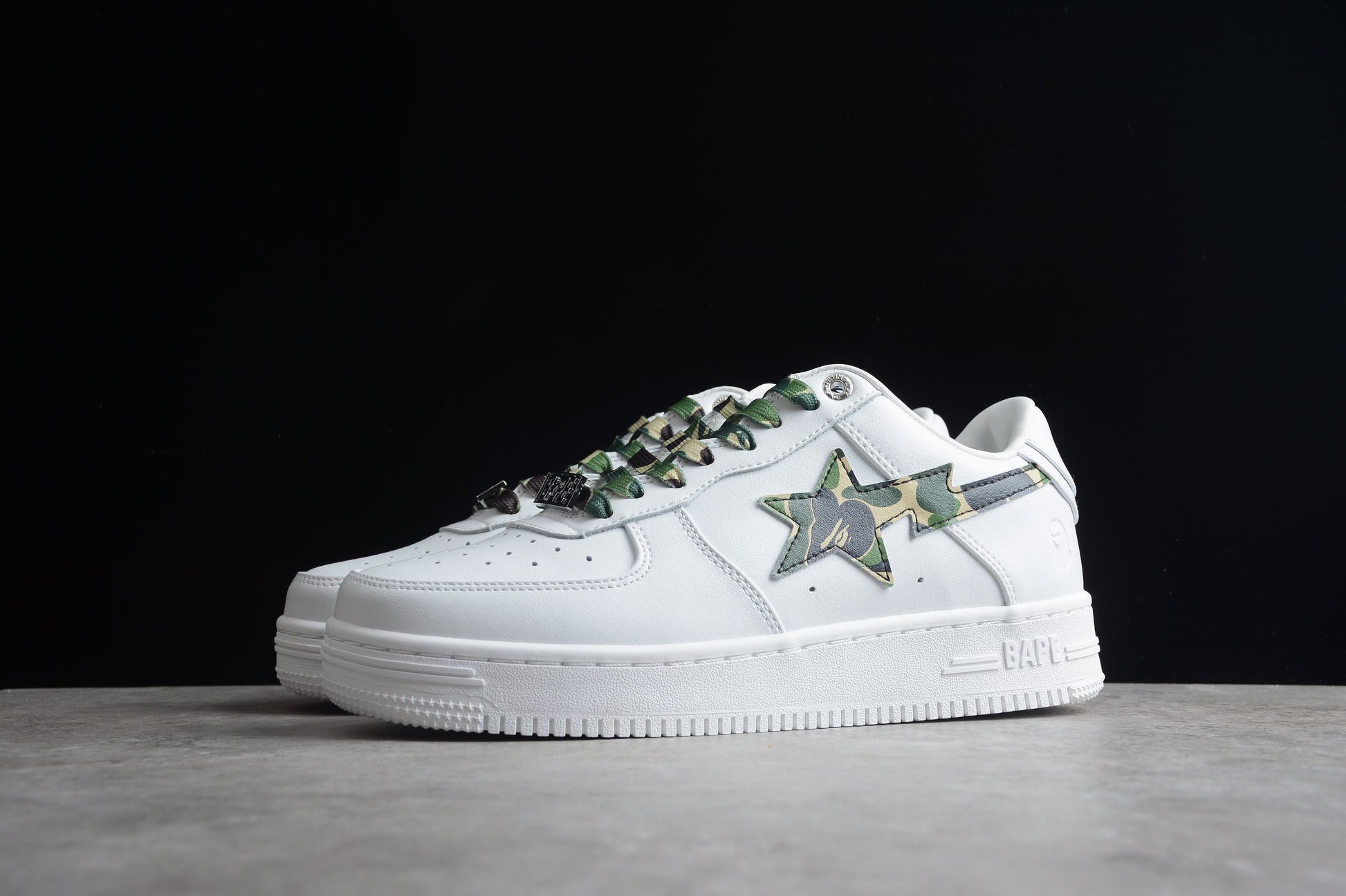 BAPE Sta Camo Edition Sneakers - White Unisex Streetwear Limited Edition - ### BAPE STA White Camo Edition Sneakers Introducing the BAPE STA White Camo Edition Sneakers,